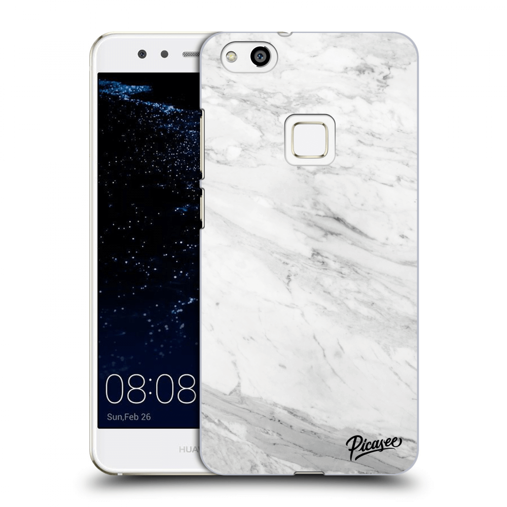 Picasee silikonový průhledný obal pro Huawei P10 Lite - White marble