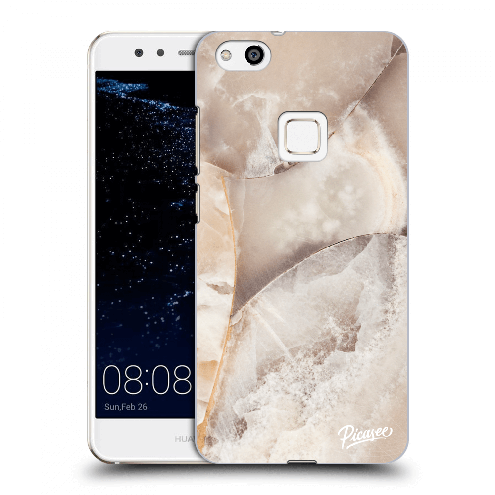 Picasee silikonový průhledný obal pro Huawei P10 Lite - Cream marble