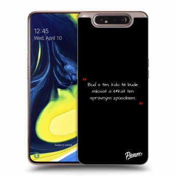 Obal pro Samsung Galaxy A80 A805F - Správná láska Bílá