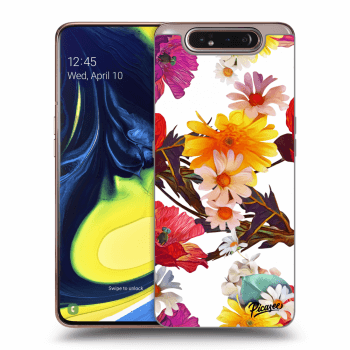 Picasee silikonový průhledný obal pro Samsung Galaxy A80 A805F - Meadow