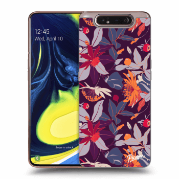 Obal pro Samsung Galaxy A80 A805F - Purple Leaf