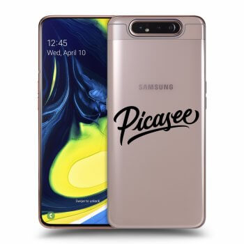 Picasee silikonový průhledný obal pro Samsung Galaxy A80 A805F - Picasee - black