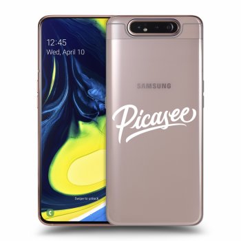 Picasee silikonový průhledný obal pro Samsung Galaxy A80 A805F - Picasee - White