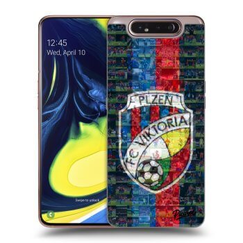 Picasee silikonový průhledný obal pro Samsung Galaxy A80 A805F - FC Viktoria Plzeň A