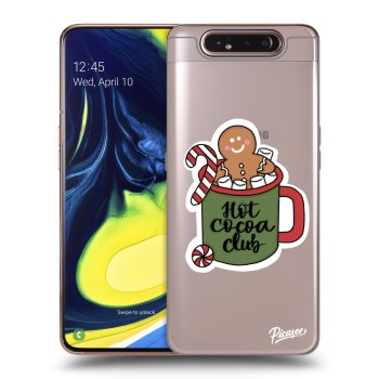 Picasee silikonový průhledný obal pro Samsung Galaxy A80 A805F - Hot Cocoa Club