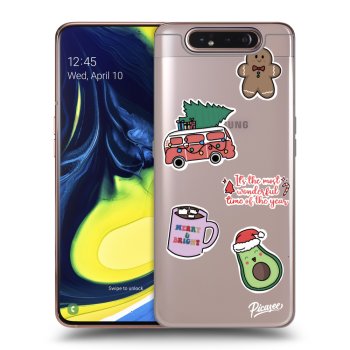 Obal pro Samsung Galaxy A80 A805F - Christmas Stickers