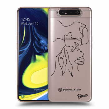 Picasee silikonový průhledný obal pro Samsung Galaxy A80 A805F - Forehead kiss