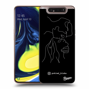 Picasee silikonový černý obal pro Samsung Galaxy A80 A805F - Forehead kiss White