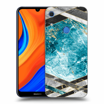 Obal pro Huawei Y6S - Blue geometry