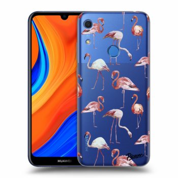 Picasee silikonový průhledný obal pro Huawei Y6S - Flamingos