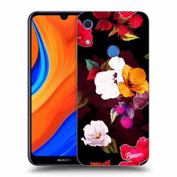 Picasee silikonový černý obal pro Huawei Y6S - Flowers and Berries