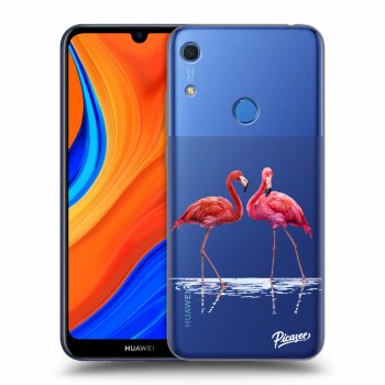 Picasee silikonový průhledný obal pro Huawei Y6S - Flamingos couple