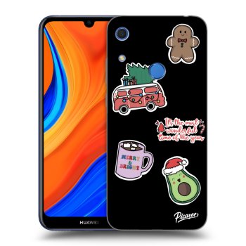 Picasee silikonový černý obal pro Huawei Y6S - Christmas Stickers