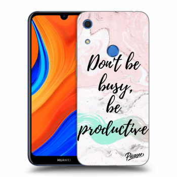 Picasee silikonový černý obal pro Huawei Y6S - Don't be busy, be productive
