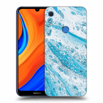Picasee silikonový průhledný obal pro Huawei Y6S - Blue liquid