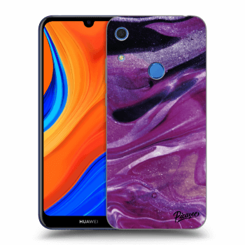 Picasee silikonový průhledný obal pro Huawei Y6S - Purple glitter