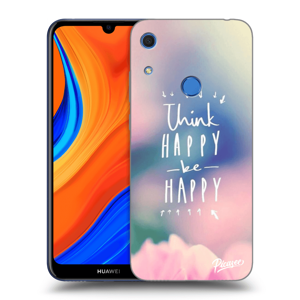 Picasee silikonový černý obal pro Huawei Y6S - Think happy be happy