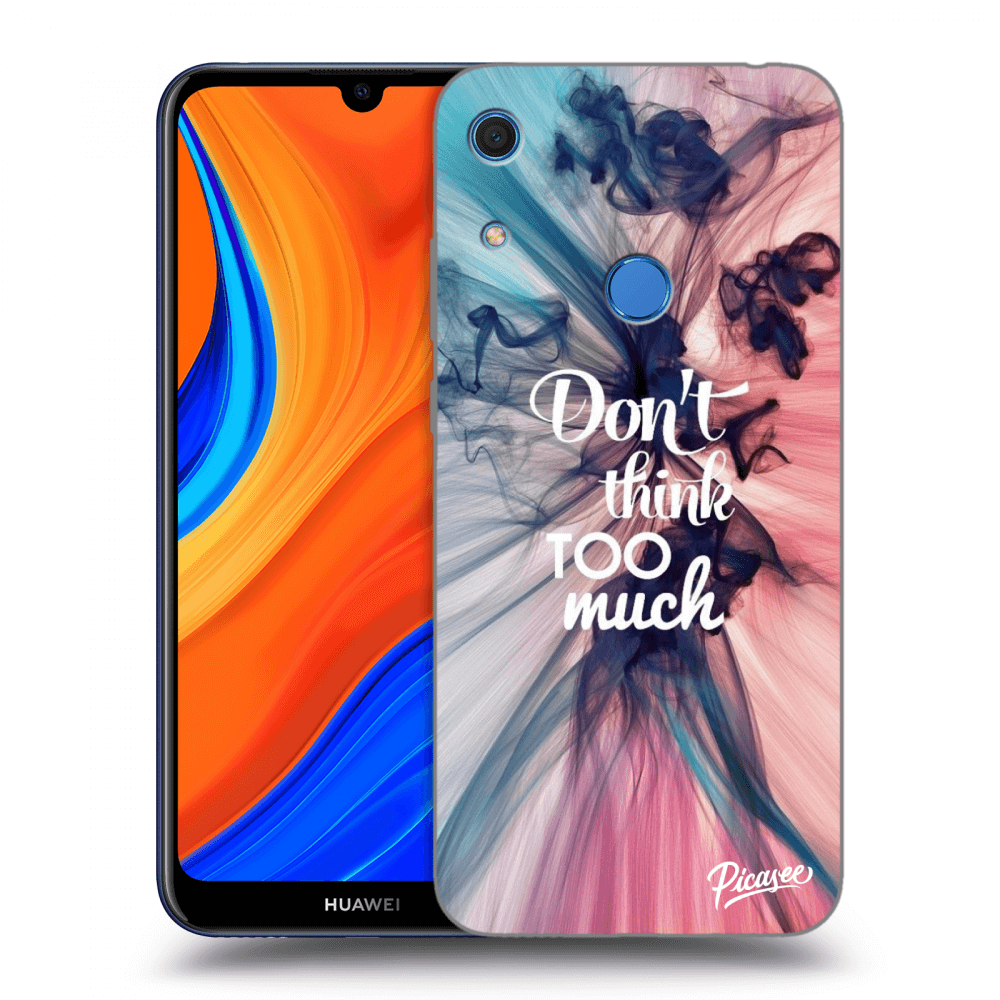 Picasee silikonový černý obal pro Huawei Y6S - Don't think TOO much