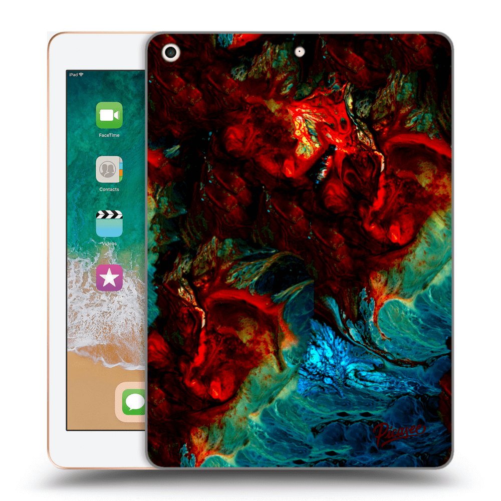 Picasee silikonový černý obal pro Apple iPad 9.7" 2018 (6. gen) - Universe