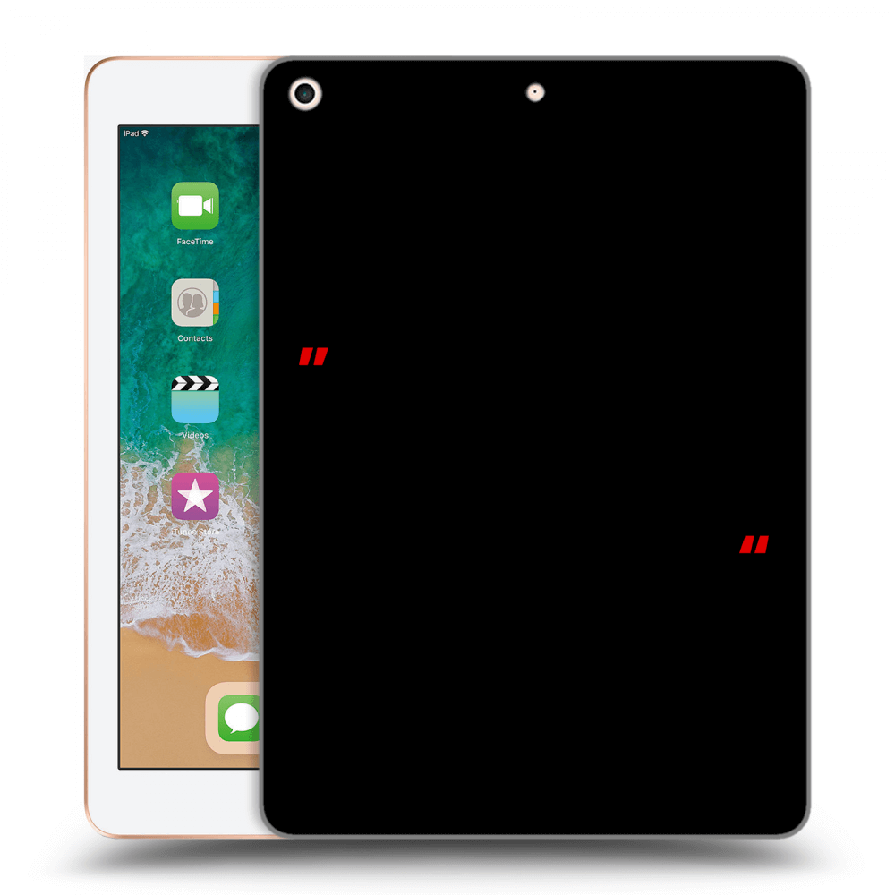 Picasee silikonový černý obal pro Apple iPad 9.7" 2018 (6. gen) - Správná láska