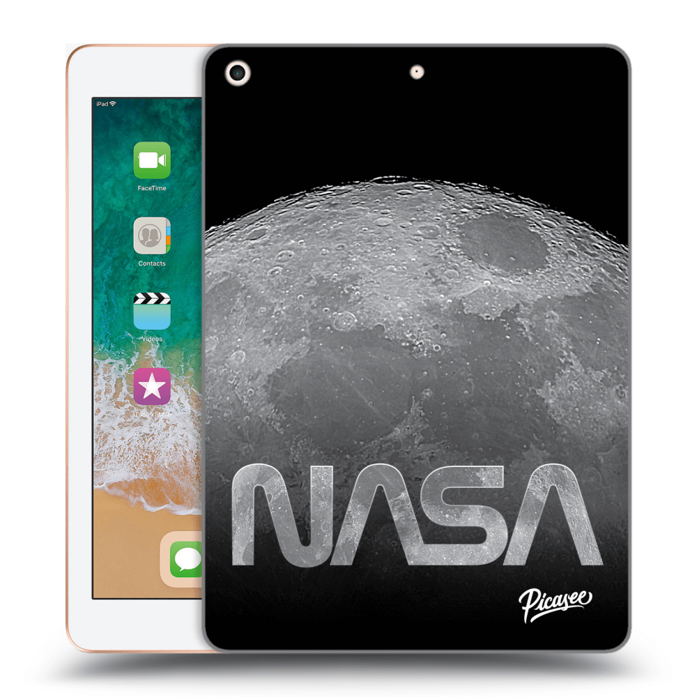 Picasee silikonový průhledný obal pro Apple iPad 9.7" 2018 (6. gen) - Moon Cut