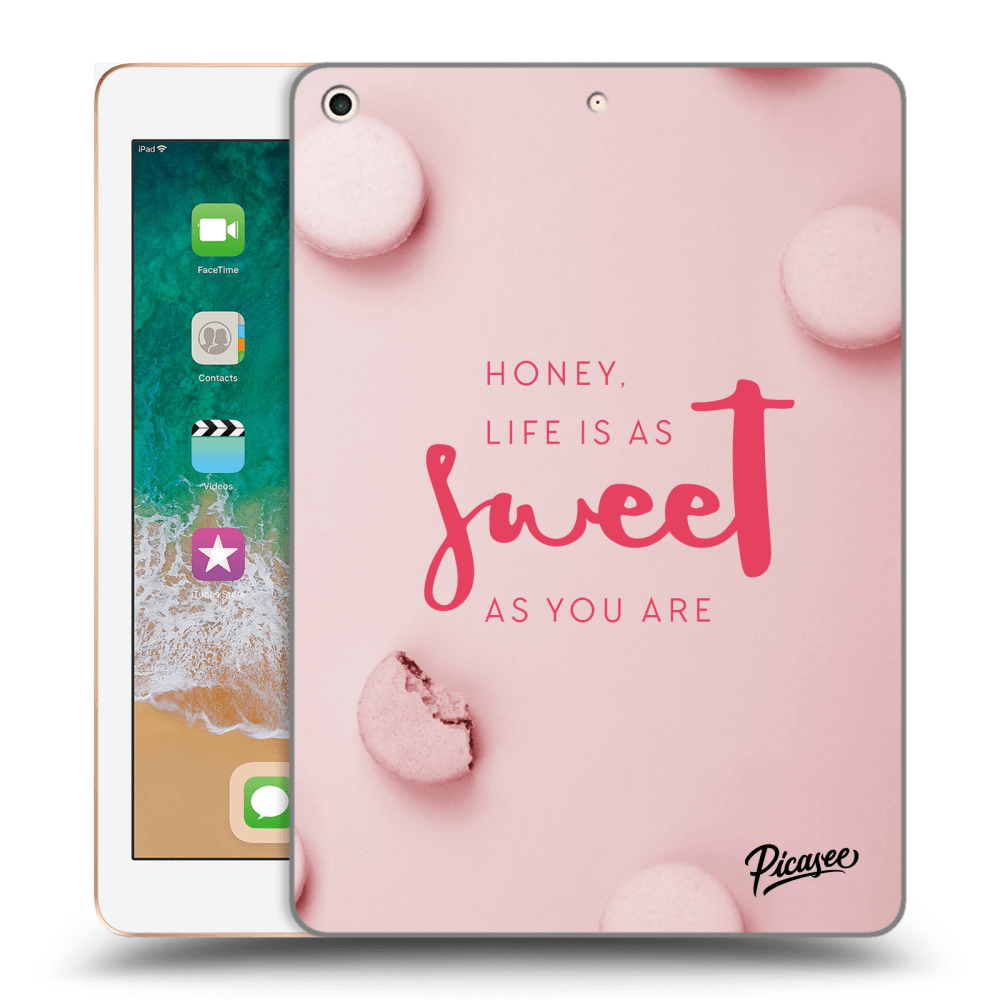 Picasee silikonový průhledný obal pro Apple iPad 9.7" 2018 (6. gen) - Life is as sweet as you are