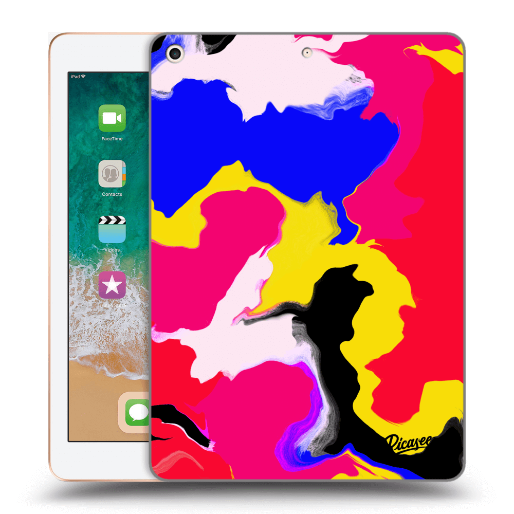 Picasee silikonový průhledný obal pro Apple iPad 9.7" 2018 (6. gen) - Watercolor