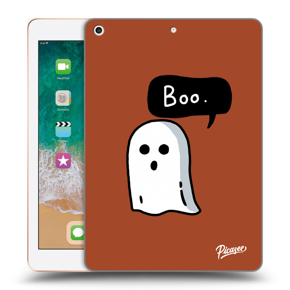 Picasee silikonový černý obal pro Apple iPad 9.7" 2018 (6. gen) - Boo