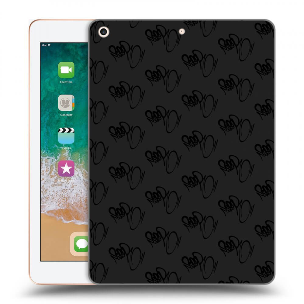 Picasee silikonový černý obal pro Apple iPad 9.7" 2018 (6. gen) - Separ - Black On Black 1