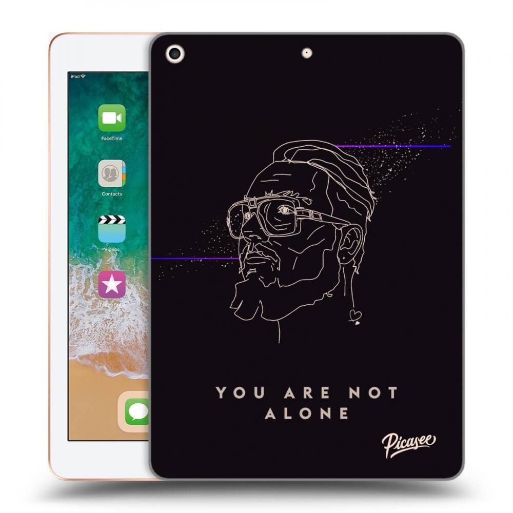 Picasee silikonový černý obal pro Apple iPad 9.7" 2018 (6. gen) - You are not alone