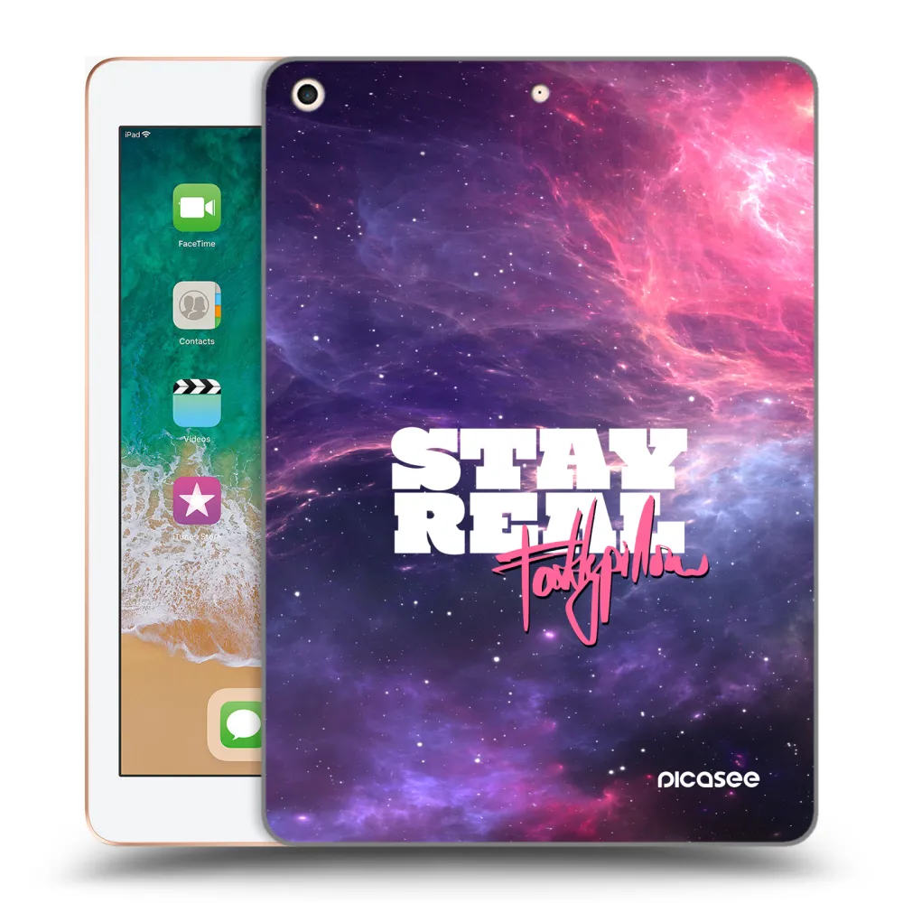 Picasee silikonový průhledný obal pro Apple iPad 9.7" 2018 (6. gen) - Stay Real