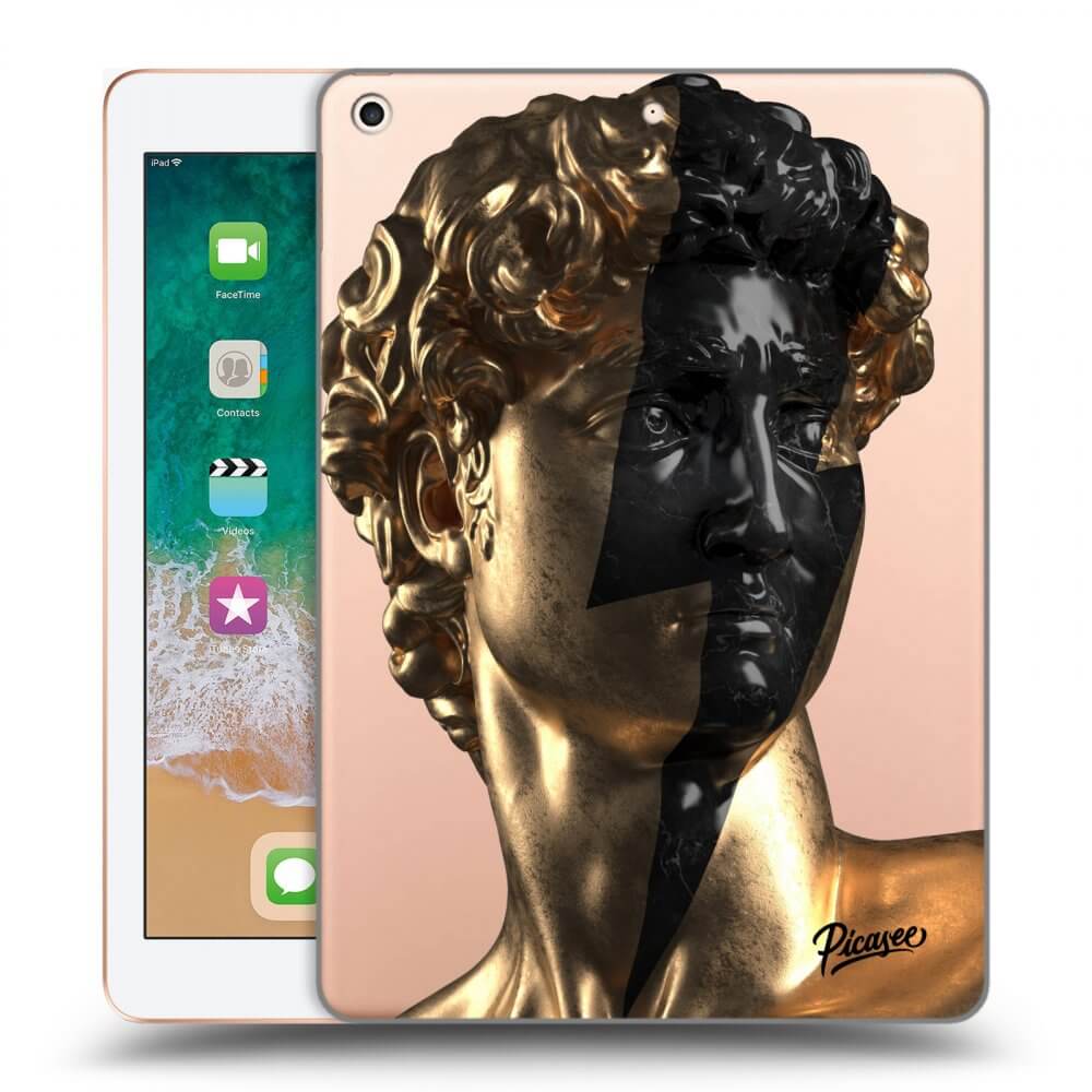 Picasee silikonový průhledný obal pro Apple iPad 9.7" 2018 (6. gen) - Wildfire - Gold