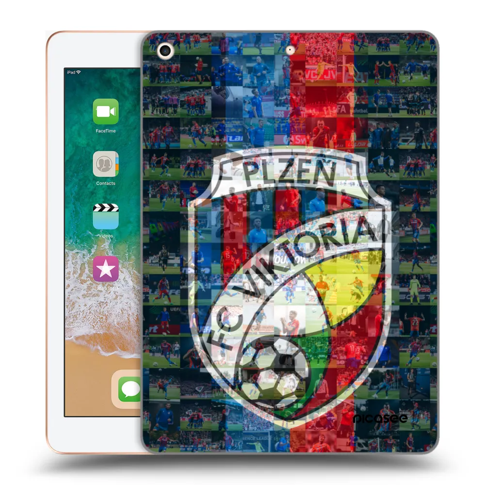 Picasee silikonový průhledný obal pro Apple iPad 9.7" 2018 (6. gen) - FC Viktoria Plzeň A