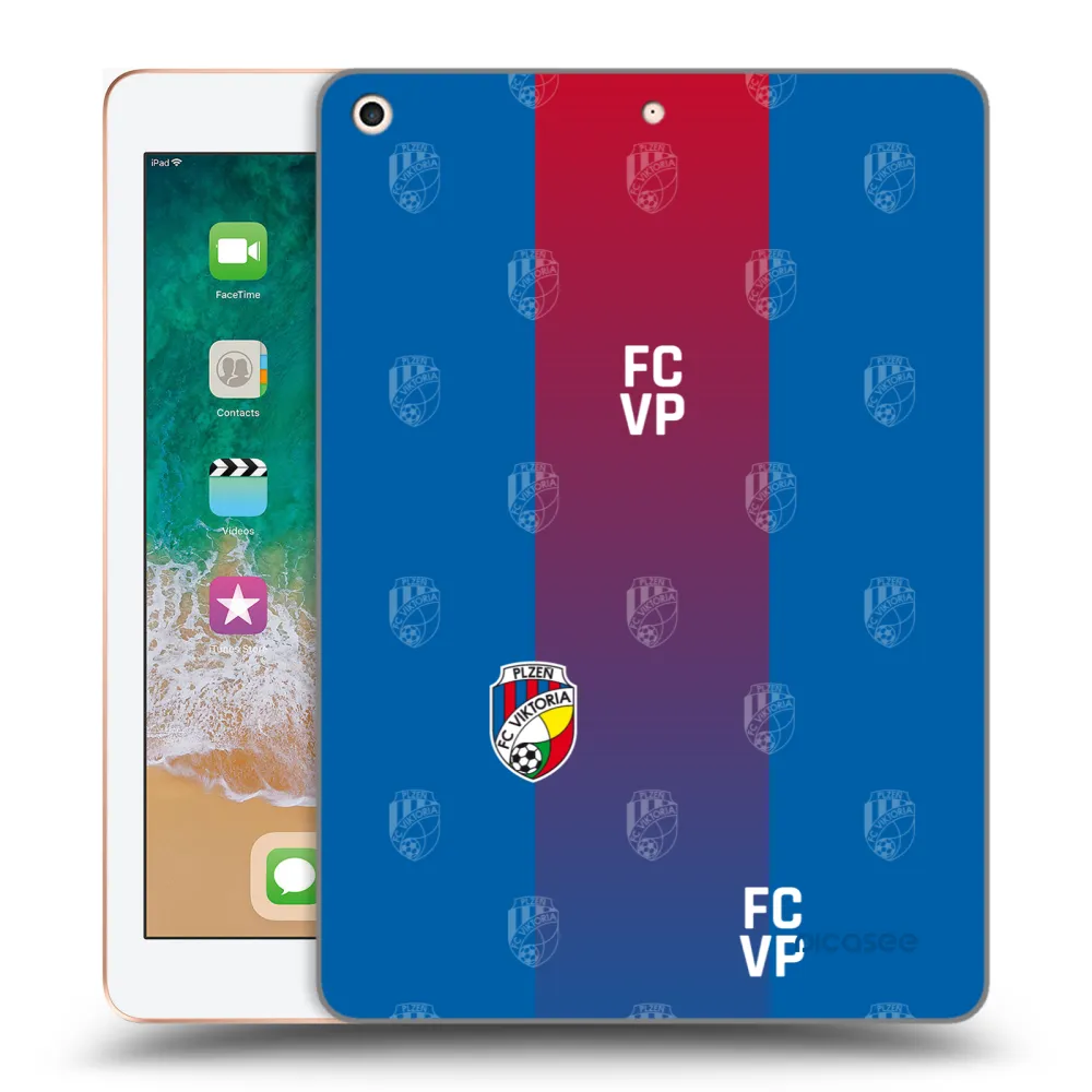 Picasee silikonový průhledný obal pro Apple iPad 9.7" 2018 (6. gen) - FC Viktoria Plzeň F