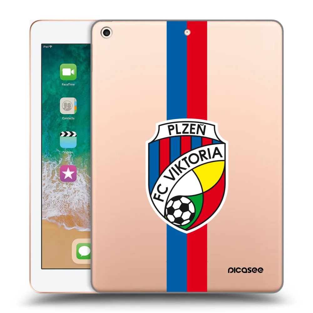 Picasee silikonový průhledný obal pro Apple iPad 9.7" 2018 (6. gen) - FC Viktoria Plzeň H