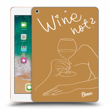 Picasee silikonový průhledný obal pro Apple iPad 9.7" 2018 (6. gen) - Wine not