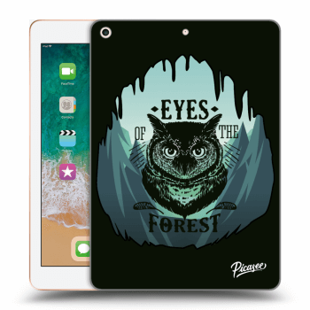 Picasee silikonový černý obal pro Apple iPad 9.7" 2018 (6. gen) - Forest owl