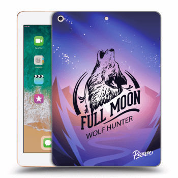 Picasee silikonový černý obal pro Apple iPad 9.7" 2018 (6. gen) - Wolf