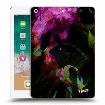 Picasee silikonový černý obal pro Apple iPad 9.7" 2018 (6. gen) - Peony Color