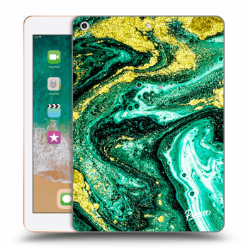 Obal pro Apple iPad 9.7" 2018 (6. gen) - Green Gold