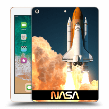 Picasee silikonový průhledný obal pro Apple iPad 9.7" 2018 (6. gen) - Space Shuttle