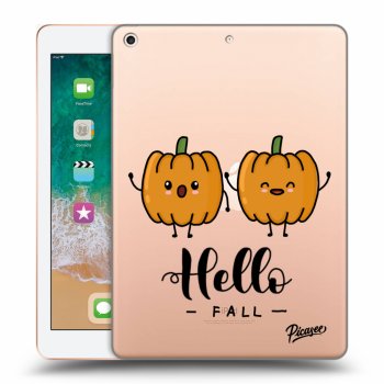 Picasee silikonový průhledný obal pro Apple iPad 9.7" 2018 (6. gen) - Hallo Fall