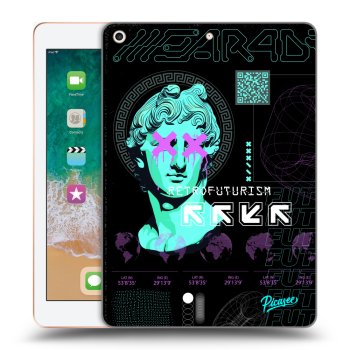 Picasee silikonový černý obal pro Apple iPad 9.7" 2018 (6. gen) - RETRO