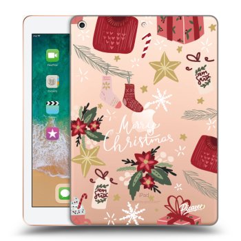 Picasee silikonový průhledný obal pro Apple iPad 9.7" 2018 (6. gen) - Christmas