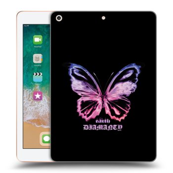Picasee silikonový průhledný obal pro Apple iPad 9.7" 2018 (6. gen) - Diamanty Purple