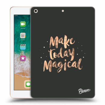 Picasee silikonový černý obal pro Apple iPad 9.7" 2018 (6. gen) - Make today Magical