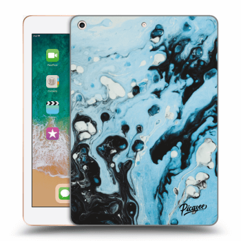 Picasee silikonový průhledný obal pro Apple iPad 9.7" 2018 (6. gen) - Organic blue