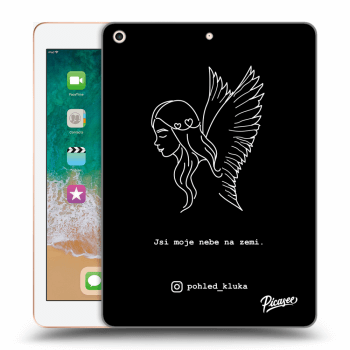 Picasee silikonový černý obal pro Apple iPad 9.7" 2018 (6. gen) - Heaven White