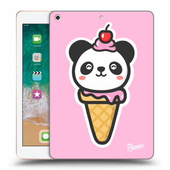Picasee silikonový černý obal pro Apple iPad 9.7" 2018 (6. gen) - Ice Cream Panda