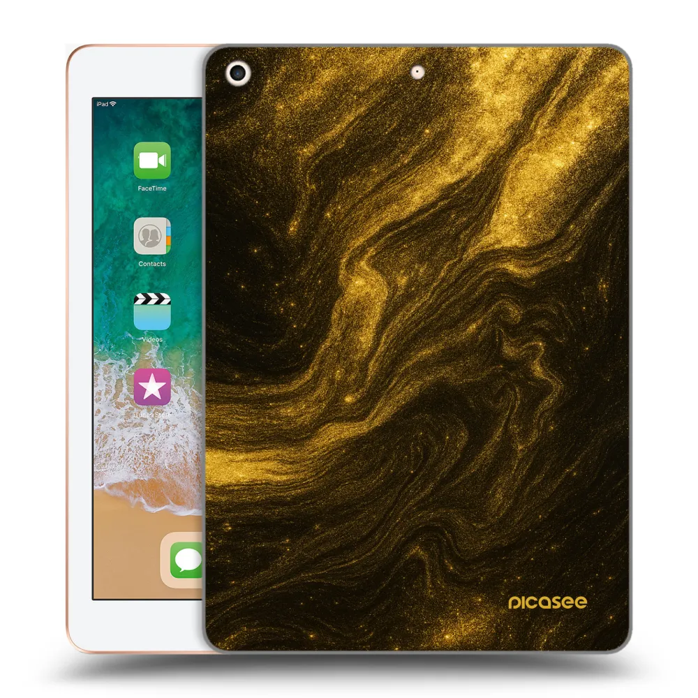 Picasee silikonový průhledný obal pro Apple iPad 9.7" 2018 (6. gen) - Černá